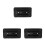 3Pcs Quick Install Surfboard Tail Fin Connector Black PVC for Kayak 1