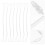 32Pcs White Plastic Replacement Stylus Pen Hanging Ropes for Daily Use 10