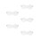 5Pcs Sturdy Miniature Plastic Doll Glasses for Doll Accessories Decor 3