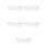 5Pcs Sturdy Miniature Plastic Doll Glasses for Doll Accessories Decor 5