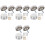80Pcs Rust Resistant Silver Decorative Caps Nails for Mirror Fasteners 4