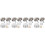 80Pcs Rust Resistant Silver Decorative Caps Nails for Mirror Fasteners 5