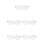 5Pcs Sturdy Miniature Plastic Doll Glasses for Doll Accessories Decor 8