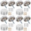 80Pcs Rust Resistant Silver Decorative Caps Nails for Mirror Fasteners 6