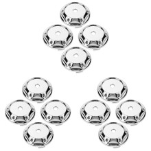 12Pcs ABS Vehicle Wheel Center Caps Silver Auto Rim Hub Covers