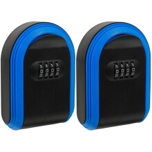 2Pcs Mount Key Box with Resettable Code for Safe Key Storage