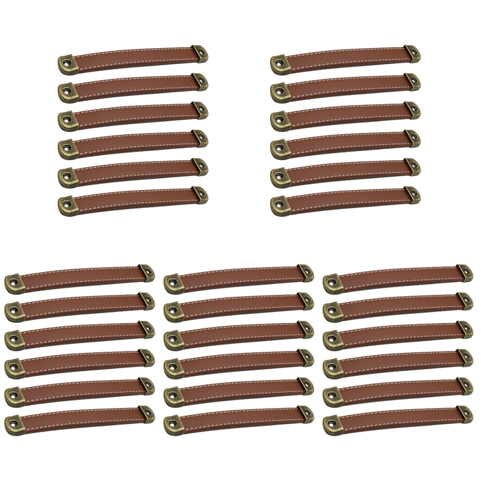30Pcs Brown Cabinet Pulls Zinc Alloy Handles For Drawers 3721089697130