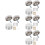 80Pcs Rust Resistant Silver Decorative Caps Nails for Mirror Fasteners 7