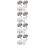 80Pcs Rust Resistant Silver Decorative Caps Nails for Mirror Fasteners 9