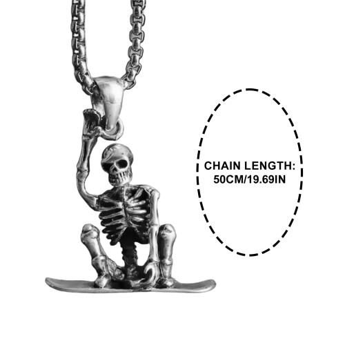(Section 3) Punk Skull Necklace for All Occasions 1