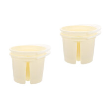 4Pcs Portable Plastic Brush Basins Yellow Painting Buckets with Handle