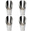 4Pcs Ergonomic Silver Garden Soil Scoops for Planting Tasks 6