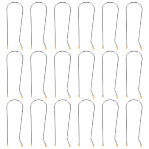 60Pcs Silver Metal Hot Curler Clips U-Shaped for Electric Hot Rollers 2
