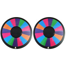 2Pcs Multi-Color Prize Wheel for Children DIY Double-Sided Party Game