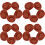 60Pcs Brown Tiny Plastic Miniature Hats for Party and DIY 2