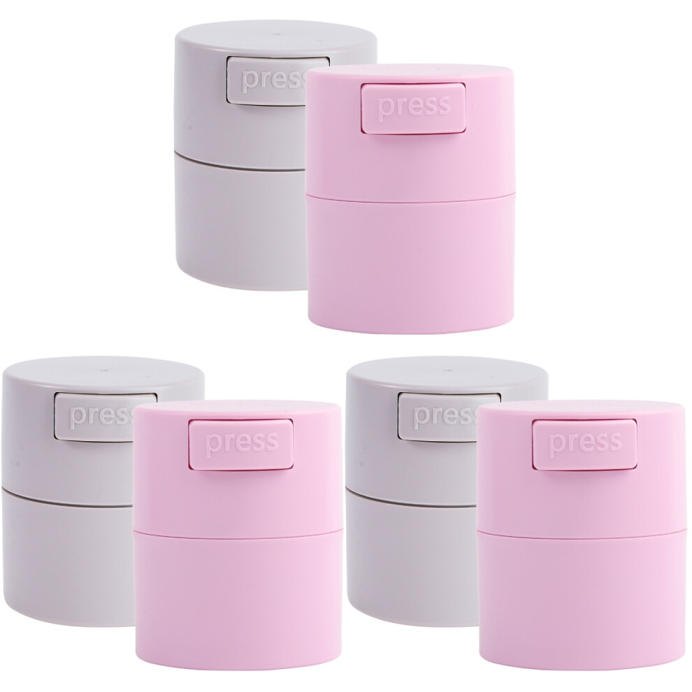 6Pcs Lash Glue Storage Jars Airtight Eyelash Extension Holder for Home