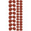 60Pcs Brown Tiny Plastic Miniature Hats for Party and DIY 5
