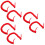 6Pcs Easy-Install Red Coiled Telephone Cords Copper Phone Wire 7