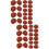 60Pcs Brown Tiny Plastic Miniature Hats for Party and DIY 7