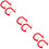 6Pcs Easy-Install Red Coiled Telephone Cords Copper Phone Wire 9