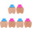 6Pcs Baby Teeth Container Cute Wood Tooth Saver Keepsake Organizer 1
