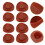60Pcs Brown Tiny Plastic Miniature Hats for Party and DIY 10