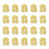 60Pcs Fine Workmanship Golden Alloy Charm Pendants for DIY 2