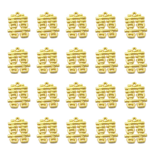 60Pcs Fine Workmanship Golden Alloy Charm Pendants for DIY 1