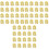 60Pcs Fine Workmanship Golden Alloy Charm Pendants for DIY 3
