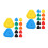 24Pcs Stable Triangle Card Holder for and Kids 1