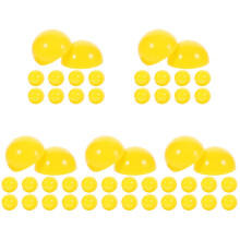 100Pcs Yellow Plastic Game Balls for Party Raffle and Fun Activities