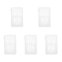 5Pcs Silicone Sleeve for Music Player White Cover Shockproof Protector