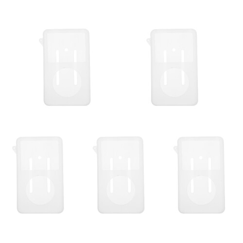 5Pcs Silicone Sleeve for Music Player White Cover Shockproof Protector