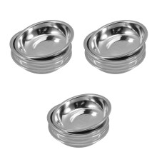 3Pcs Silver Stainless Steel Tea Bag Tray Metal Holder for Storage