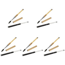 10 Pcs Grafting Eyelash Brush Eyelash Curler With Hat Fiber