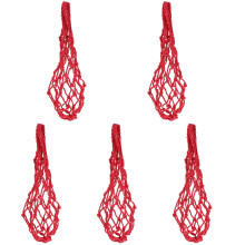 5Pcs Red Mesh String Bags Chicken Hanging Feeder for Fruits & Veggies