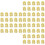 60Pcs Fine Workmanship Golden Alloy Charm Pendants for DIY 6