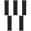 5Pcs Adjustable Black Wine Glass Rack Under Cabinet for Secure Storage 4