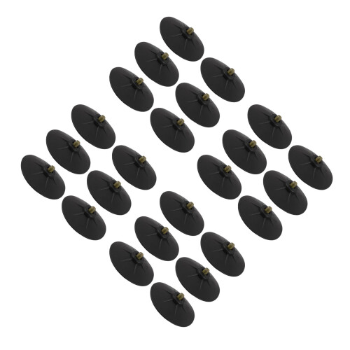 24Pcs Boxing Bag Rubber Suction Cups Replacement Base Durable Black