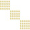 60Pcs Fine Workmanship Golden Alloy Charm Pendants for DIY 9