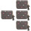4Pcs Grey PU Change Purse Compact Wallet for Women Storage 7