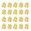60Pcs Fine Workmanship Golden Alloy Charm Pendants for DIY 10