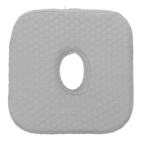 2Pcs Memory Foam Ear Piercing Pillow Grey with Hole for Side Sleepers 1