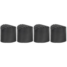Ladder Foot Caps Durable Black Rubber Protector For Home 4pcs