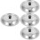 4Pcs Stainless Steel Kitchen Pot Lids Universal Pan Cover Set 5