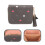 4Pcs Grey PU Change Purse Compact Wallet for Women Storage 10
