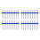2Pcs Double Sewing Machine Needles Blue Twin Needles for Knits & Denim 10