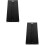 2Pcs Sturdy Black ABS Wine Glass Rack Under Cabinet Cup Stand 7
