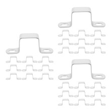 30Pcs Stainless Steel Square Tube Clamps U-Shaped Brackets for Posts