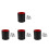 4Pcs Durable PU Cups Quiet Rolling for Tabletop & Party Games 4